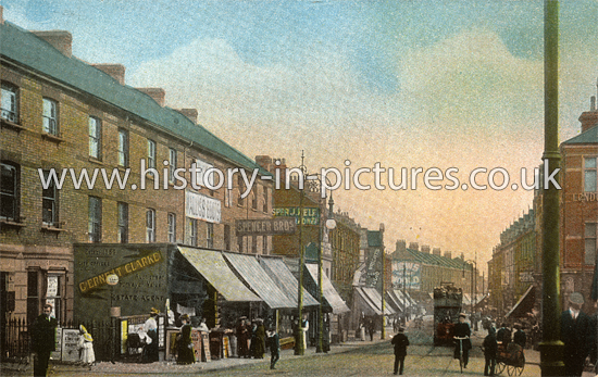 Hoe Street, Walthamstow, London. c.1905.